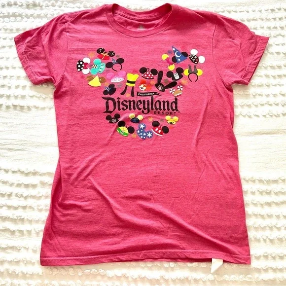Disneyland Mickey Mouse Mickey Ears Red Colorful T shirt Sz Small - Picture 7 of 11
